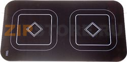 Ceran glass plate 299 x 534 mm***with ma 