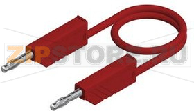 Провод тестовый 2 м, красный Hirschmann MLN SIL 200/1 RED 