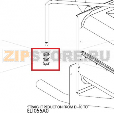 Straight reduction from D=10 TO Unox XVC 055 Straight reduction from D=10 TO Unox XVC 055Запчасть на деталировке под номером: 21Название запчасти на английском языке: Straight reduction from D=10 TO Unox XVC 055