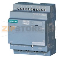 SIPLUS LOGO! 230RCEO, логический модуль, рабочая температура -40 ... +70&#176;C, пуск при -25&#176;C, со стойким покрытием, на основе 6ED1052-2FB08-0BA0 . логический модуль, без дисплея, напряжение питания/входов/выходов: 115 В/230 В/ реле, 8 DI/4DO, памя