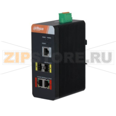 Коммутатор управляемый, промышленный, 4 порта Dahua DH-IS4204-2GT-120 