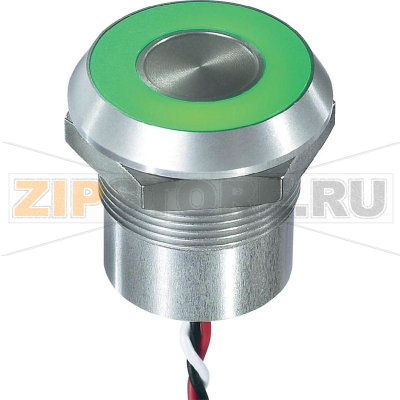 Кнопка сенсорная 12 В, 0.2 А, IP68, IP69K, 1 шт APEM CPB3210000NGSC 