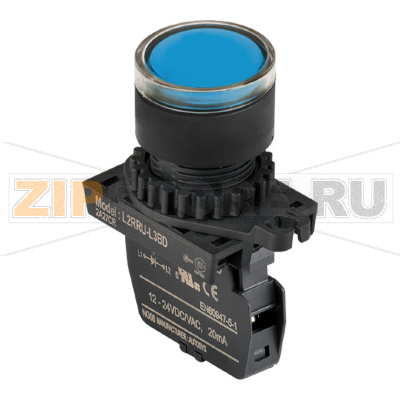 Лампа сигнальная, Ø отверстия: 22/25 мм Autonics L2RRU-L3BD 