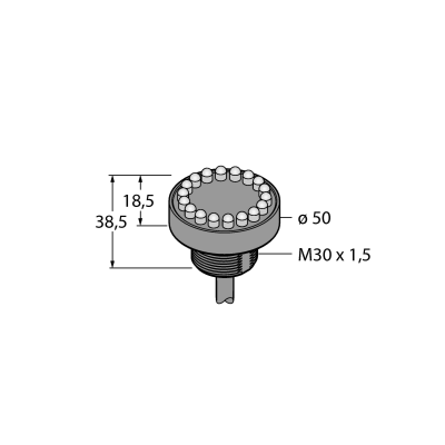 Индикатор светодиодный Turck K50LDGRYP 
