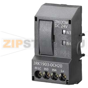 2DI 24VDC LC COM control модуль для ET200S high feature starter для ET 200S failssafe starter for local input функций or F. руководство управление с возм. коммуникации по interface for PC cable 6ED1057-1AA00-0BA0 Siemens 3RK1903-0CH20 