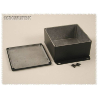 Корпус алюминиевый 119.5x119.5x59 мм, черный, 1 шт Hammond 1590WUFBK