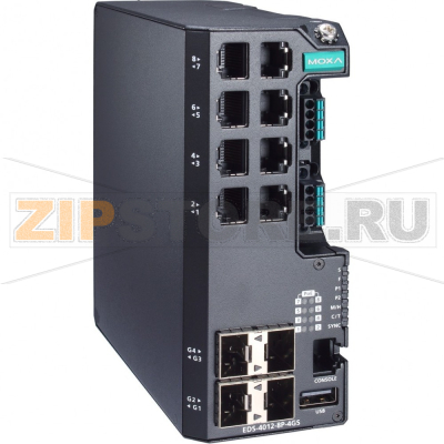 Коммутатор MOXA EDS-4012-8P-4GS-LVA 