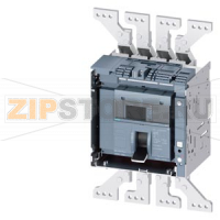 draw-out molded case circuit breaker w. handle with guide frame and PSS frame 1600; 4AUX and trip alarm switch S24; Icu "C" Icu=110kA @ 415V, 4-pole, left ETU650, LSI, In=1600A display, meas., comm. function Ir=640...1600A Isd=0.6...10xIn, Ii=1.5...15xIn
