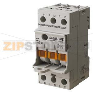 МОДУЛЬНЫЙ ДЕРЖАТЕЛЬ ДЛЯ ЦИЛИНДРИЧЕСКИХ ПРЕДОХРАНИТЕЛЕЙ, COMPACT 10X38 690V 32A 3POLE 45MM WITH LED SIGNAL-DETECTOR FOR MOTORSTARTER-COMBINATIONS Siemens 3NW7034-1 