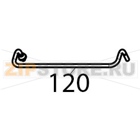 Supporto cestello friggitrice Tecnoinox FRS70E7 Supporto cestello friggitrice Tecnoinox FRS70E7Запчасть на деталировке под номером: 120