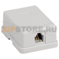 Настенная розетка RJ12, кат.3 UTP, 1-порт