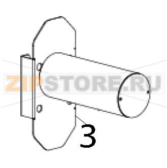 Media supply spindle assembly TSC TTP-368MT Media supply spindle assembly TSC TTP-368MTЗапчасть на деталировке под номером: 3