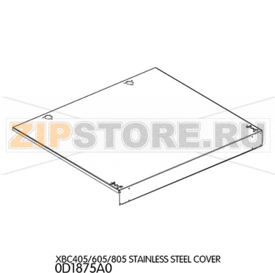 Stainless steel cover Unox XBC 605 Stainless steel cover Unox XBC 405Запчасть на деталировке под номером: 1Название запчасти на английском языке: Stainless steel cover Unox XBC 405