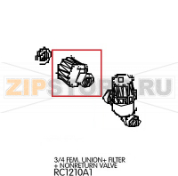 3/4 Fem. Union +Filter + Nonreturn valve Unox XBC 605