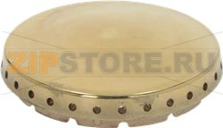 BURNER CAP PERFORATED BRASS POLISHED 
