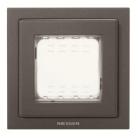 Рамка монтажная, однопостовая, двухмодульная, IP55, антрацитовая ABB 2CLA327100N1801