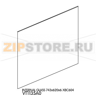 Internal glass 743x620x6 Unox XBC 605 Internal glass 743x620x6 Unox XBC 605Запчасть на деталировке под номером: 100Название запчасти на английском языке: Internal glass 743x620x6 Unox XBC 605