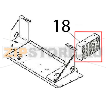 Protect. contr. board Angelo Po FM611E1 Protect. contr. board Angelo Po FM611E1Запчасть на деталировке под номером: 18