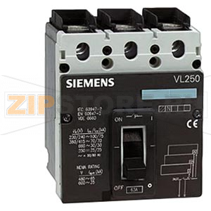 АВТ. ВЫКЛЮЧАТЕЛЬ VL 630N БЕЗ РАСЦЕПИТЕЛЯ СТД. ОТКЛ.СПОС. ICU= 45 KA / 415 V AC 4-ПОЛЮСА IN=  &lt; 630 A, RATED CURRENT WITHOUT AUXILIARY РАСЦЕПИТЕЛЬ WITH SCREW CONNECTIONS ДЛЯ CONTACT UNIT AND OVERVOLTAGE РАСЦЕПИТЕЛЬ Siemens 3VL5763-1AA46-0AA0 
