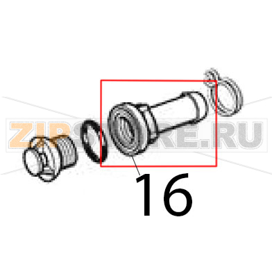 Drain fitting Scotsman B 31 Drain fitting Scotsman B 31Запчасть на деталировке под номером: 16