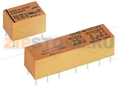 Реле электромагнитное 12 В/DC, 2 А, 1 шт Panasonic DS1EM12 