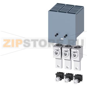 КЛЕММА ДЛЯ КРУГЛОГО ПРОВОДА 2 КАБЕЛЯ С КЛЕММОЙ ДЛЯ ВСПОМОГАТЕЛЬНОГО ПРОВОДА 3 ШТ. ПРИНАДЛЕЖНОСТЬ ДЛЯ ВТЫЧНОГО ЦОКОЛЯ/ВЫКАТНОЙ КОРЗИНЫ 3VA1 160 Siemens 3VA9153-0JC12 