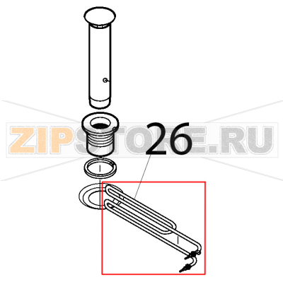 Heating element 3000 W Silanos E1000 Heating element 3000 W Silanos E1000Запчасть на деталировке под номером: 26