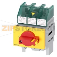 SENTRON, Molded case switch 3LD5 UL, Emergency switching-off, 3-pole, certified according to UL489 UL60947-4-1 and IEC60947-3, UL: 30A, SCCR 50kA at 480VAC, Operating power at 480VAC 3-phase: 20hp, IEC: 32A, Operating power at AC-23A at 400V: 15kW, floor