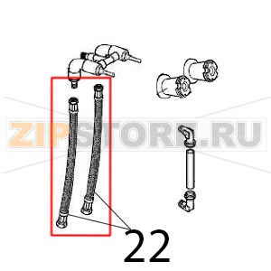 Two-flexible pipe Angelo Po 1A1PI2G Two-flexible pipe Angelo Po 1A1PI2GЗапчасть на деталировке под номером: 22