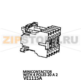 Minicontactor with 4 poles 20 A 2 Unox XVC 705E Minicontactor with 4 poles 20 A 2 Unox XVC 705EЗапчасть на деталировке под номером: 155Название запчасти на английском языке: Minicontactor with 4 poles 20 A 2 Unox XVC 705E
