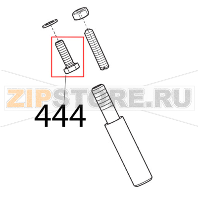 Vite TE DIN933, M5x16 T.F. Sirman Canova 300 Vite TE DIN933, M5x16 T.F. Sirman Canova 300Запчасть на деталировке под номером: 444