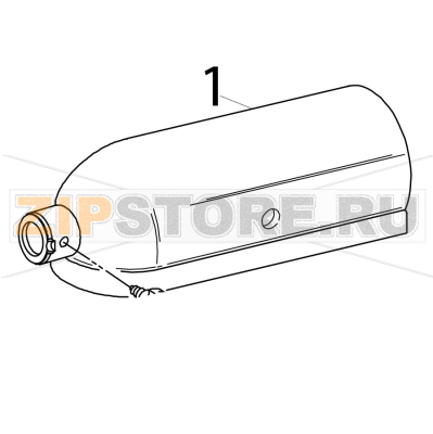 Gearcase motor housing KitchenAid 5K45SSEWH Gearcase motor housing KitchenAid 5K45SSEWHЗапчасть на деталировке под номером: 1