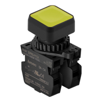 Выключатель кнопочный, Ø отверстия: 22/25 мм Autonics S2PRS-P1Y2AM
