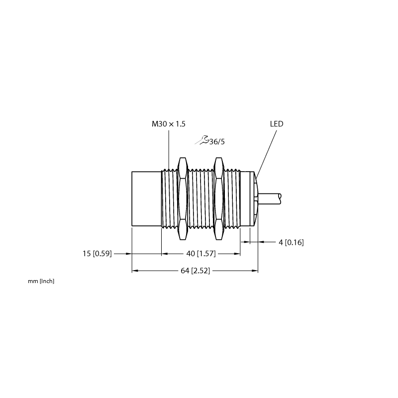 Датчик индуктивный Turck NI15-M30-AZ3X 