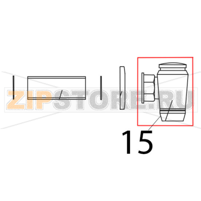 Drainage cock with nut Tecnoinox P70IE7 Drainage cock with nut Tecnoinox P70IE7Запчасть на деталировке под номером: 15
