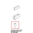 Stainless steel upper bushing for glass Unox XV 303G