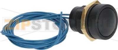 PUSHBUTTON BLACK 1-POLE 