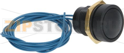PUSHBUTTON BLACK 1-POLE 
