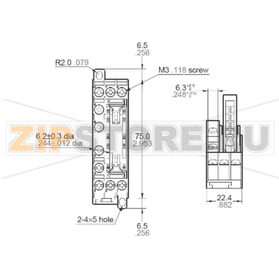 Разъём для реле, 1 шт Panasonic SFS4SFD 