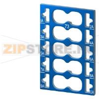 SIMATIC ET 200SP, 10 БИРОК ДЛЯ ЦВЕТОВОГО КОДИРОВАНИЯ, 10 СИНИХ, ДЛЯ 10 ДОП. (AUX) КЛЕММ, ДЛЯ БАЗОВОГО БЛОКА ТИПА A0, С ВТЫЧНЫМИ КЛЕММАМИ Siemens 6ES7193-6CP73-2AA0