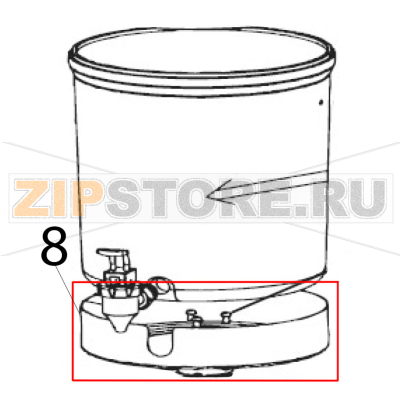 Small cover Hurakan HKN-DB81 Small cover Hurakan HKN-DB81Запчасть на деталировке под номером: 8