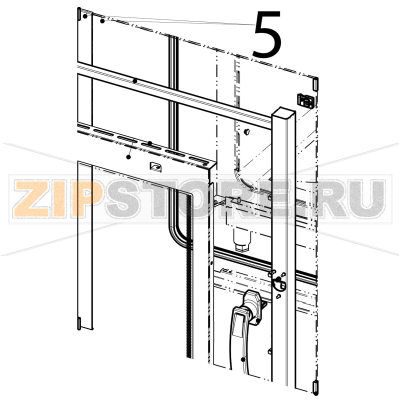 Complete internal glass 8 pastry Tecnoinox GFB10DSL Complete internal glass 8 pastry Tecnoinox GFB10DSLЗапчасть на деталировке под номером: 5
