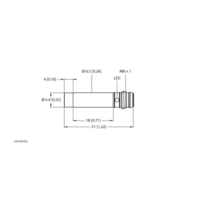 Датчик индуктивный Turck NI3-EH6.5K-AN6X-V1131 