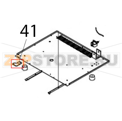 Fixed board Hurakan HKN-XF023 Fixed board Hurakan HKN-XF023Запчасть на деталировке под номером: 41