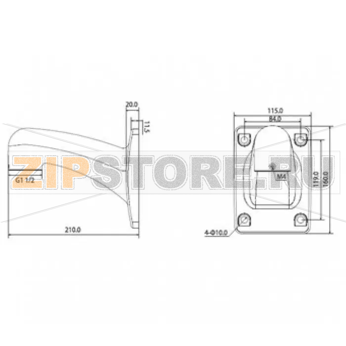 Кронштейн настенный Dahua PFB300W 