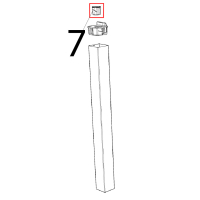 Sleek door pin bushing Unox XVC 205E