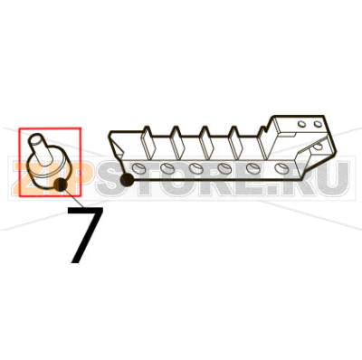 Foot H=25 mm Tecnoinox PIN70E7 Foot H=25 mm Tecnoinox PIN70E7Запчасть на деталировке под номером: 7