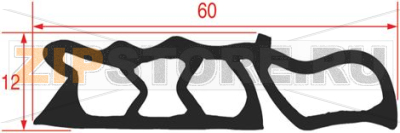УПЛОТНИТЕЛЬ РАМЫ ДУХОВКИ 610 ММ RATIONAL 5105.1025P 