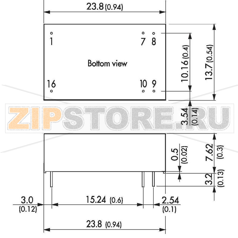 Преобразователь DC/DC Traco Power TEL 2-1211 