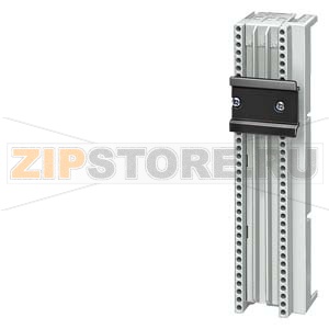 ШИННЫЙ ДЕРЖАТЕЛЬ 60 MM DEVICE HOLDER, WIDTH 45MM RAIL WIDTH: 5+10MM TT SHAPE WITH 1 MOUNTING RAIL 35MM, FOR LATERAL MOUNTING TO ADAPTER 8US12, LENGTH 182MM *** UL508A FEEDER CIRCUIT *** Siemens 8US1250-5AM00 